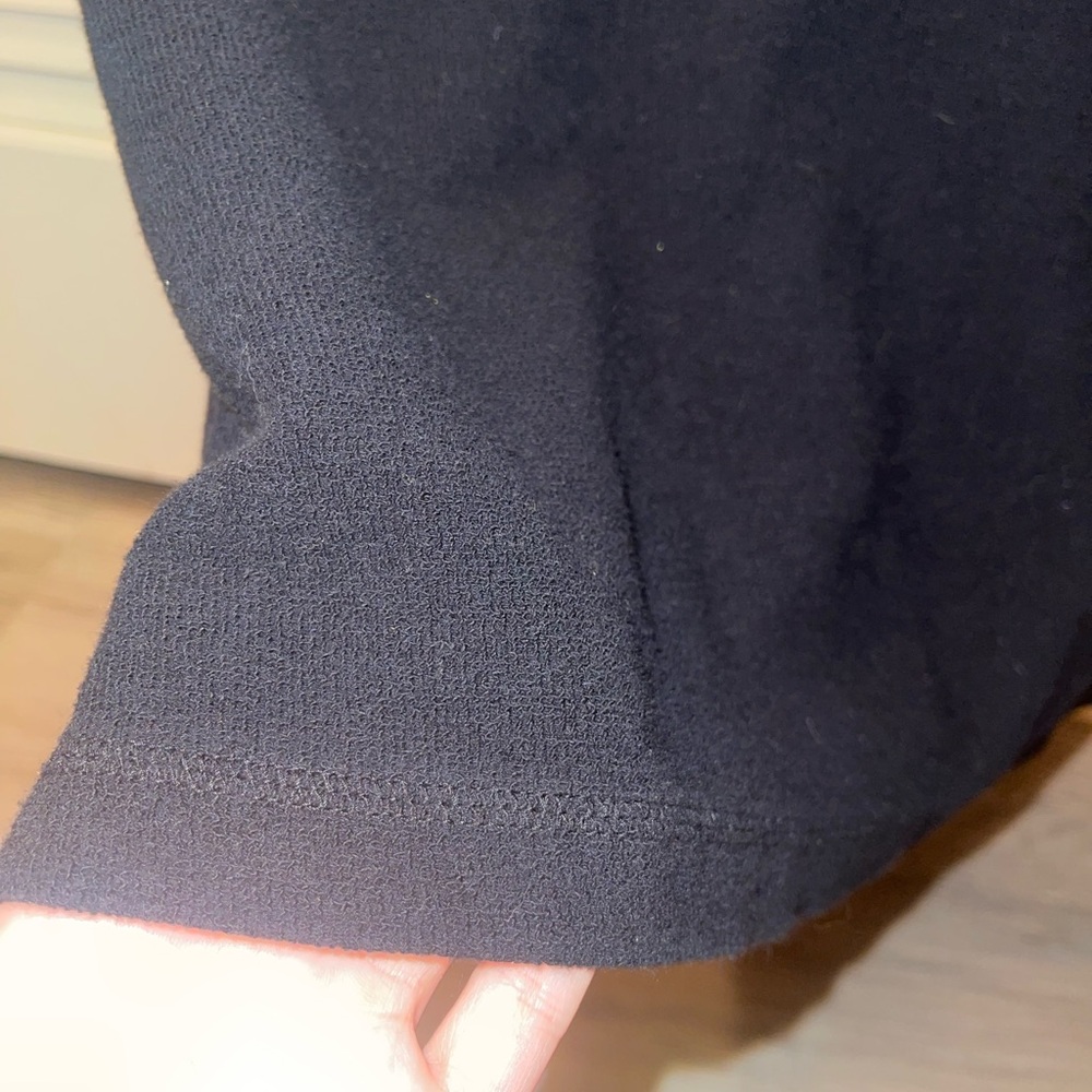 Theory Small Terry Cloth Black Shirt - image 3